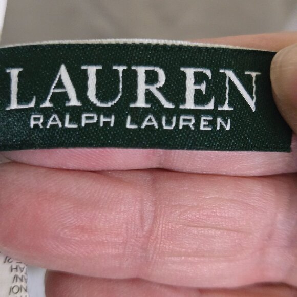 Lauren Ralph Lauren Deauville Striped Halter Tummy Control Swim Suit Size 14 - Picture 5 of 7